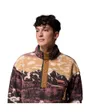 Polaire Homme HELVETIA II PRINTED HALF SNAP FLEECE Marron