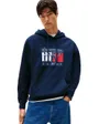 Sweat à Capuche Homme Tommy Jeans Reg Rwb Flag Hoodie Ext