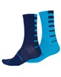 Chaussettes Homme COOLMAX STRIPE (LOT DE 2 PAIRES) Bleu