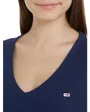 Tee-Shirt Femme Slim Essential Rib V