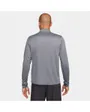 Haut col zip Homme M NK DF PACER TOP HZ Gris