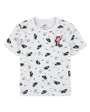 T-shirt Jeune enfant NKB AOP BOXYB SS TEE Blanc