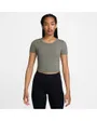 T-shirt Femme W NK ONE FITTED DF SS TOP Vert