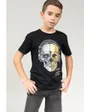 T-shirt imprimé manches courtes tête de mort Enfant ZIKMU TS B Noir