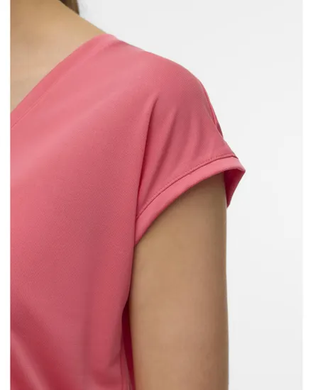 T-Shirt Femme VMFILLI SS V-Neck Tee Noos