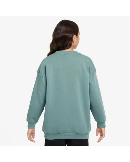 Sweat Fille G NSW CLUB FLC OVRSZD CREW LBR Vert