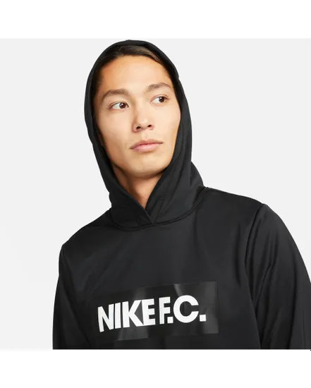 Sweatshirt à capuche manches longues Homme M NK DF FC LIBERO HOODIE Noir