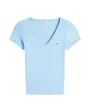 T-Shirt Femme Slim Essential Rib V