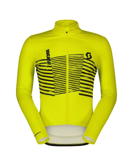 Maillot manches longues Homme RC TEAM WARM GRAPHICS Jaune