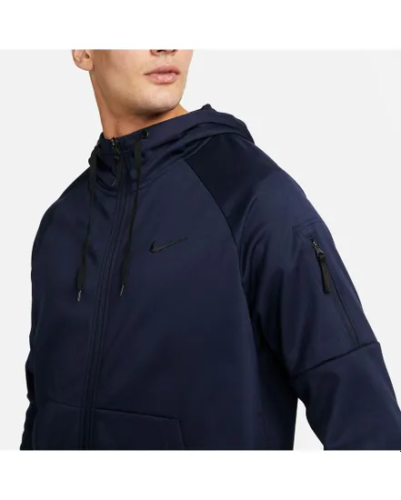 Sweatshirt à capuche manches longues Homme M NK TF HD FZ Bleu