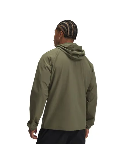 Sweat zip à capuche Homme UA VIBE WOVEN JACKET Vert