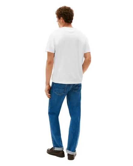 T-shirt col rond Homme OUTLINE FLAG SCRIPT Blanc