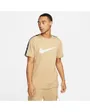 T-shirt manches courtes Homme M NSW REPEAT SW SS TEE Beige