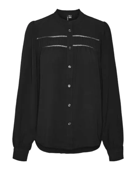 Chemise Femme VMEMMA LS Lace Shirt WVN GA NOOS