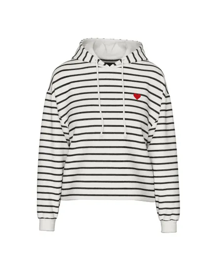 Sweat À Capuche Femme PCCHILLI LS Hoodie Stripes