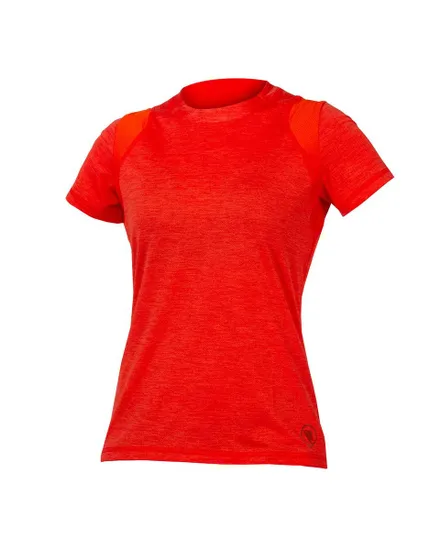 Maillot manches courtes Femme SINGLETRACK Orange