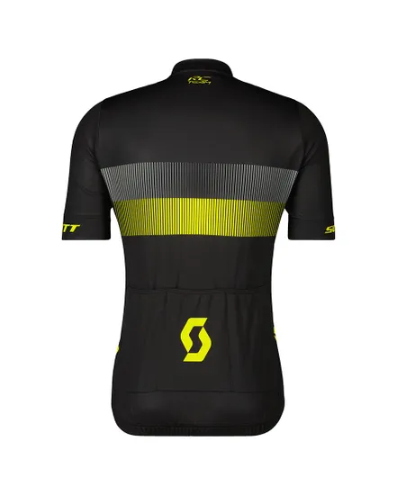 Maillot manches courtes Homme RC TEAM 10 Noir/Jaune