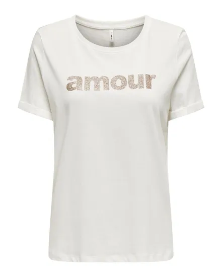 ONLOLIVE S/S AMOUR GLITTER TOP CS JRS