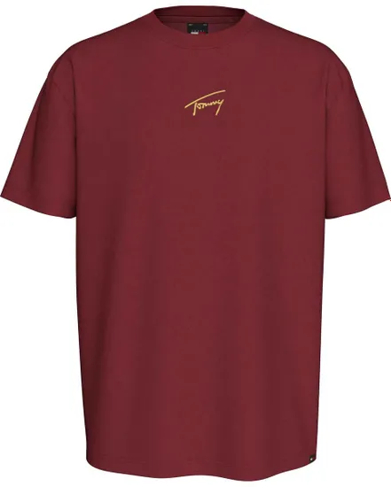 T-shirt Homme TJM REG GOLD SIGNATU Rouge