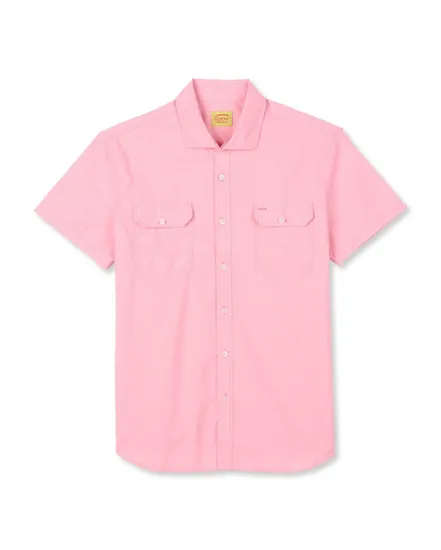 CHEMISE MANCHES COURTES CHAMBRAY Homme Rose