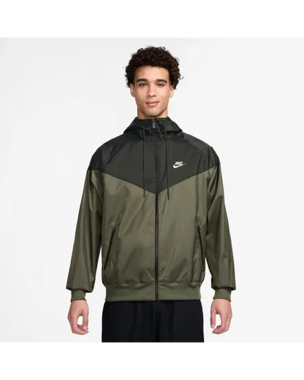 Veste à capuche Homme M NK WVN LND WR HD JKT Vert