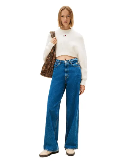 Jean Femme CLAIRE HR WD EMBRO BI4139 Bleu