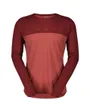 T-shirt manches longues Homme DEFINED MERINO Rouge sombre