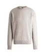 Pull col rond Homme ATLAPECO Beige Clair
