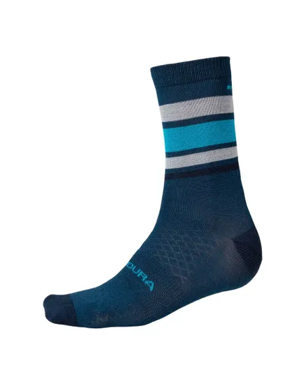 Chaussettes Homme BAABAA MERINO STRIPE Bleu Myrtille