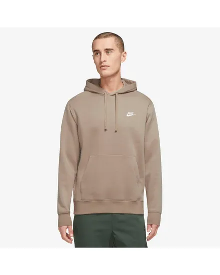 Seawtshirt à capuche manches longues Homme M NSW CLUB HOODIE PO BB Marron