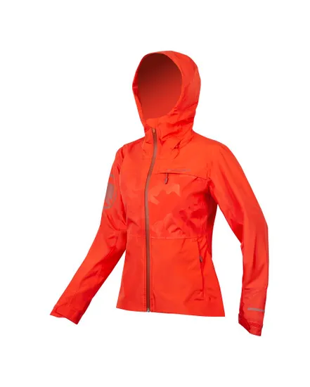 Veste imperméable Femme SINGLETRACK II Orange Paprika