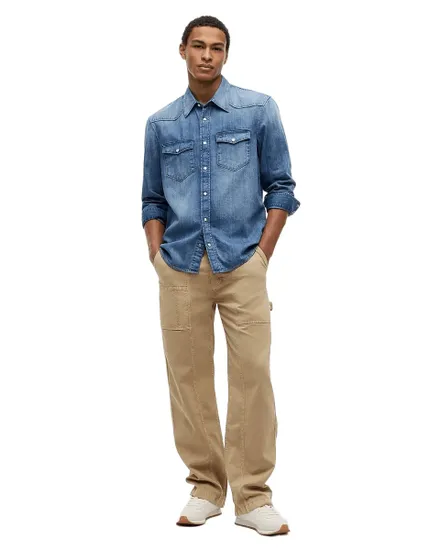 Chemise Denim Homme Western Regular