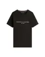 T-shirt col rond Homme CORE TOMMY LOGO TEE Noir