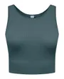 Débardeur Femme ONPJAIA LIFE UN SL SEAM SHORT TOP NOOS Bleu