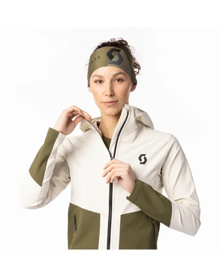 Veste softshell Femme EXPLORAIR SOFTSHELL SL Beige/Vert Sapin