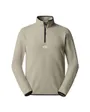 Polaire zip Homme M GLACIER 1/4 ZP - EMBROIDERED LOGO Beige