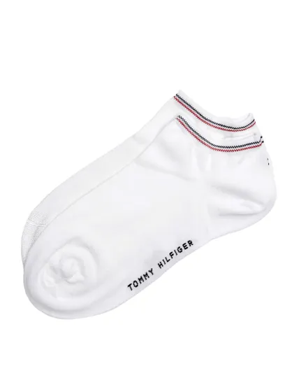 Lot de 2 paires de chaussettes Femme SNEAKER 2P SHINE Blanc