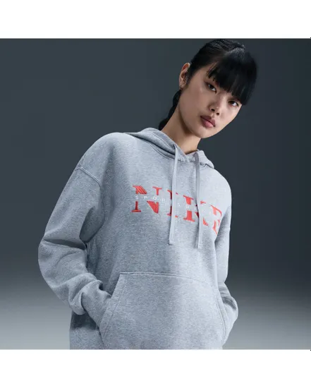 Sweat à capuche Femme W NSW PHNX FLC PO HOOD GLS Gris