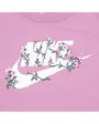 T-shirt Fille NKG FLORAL FUTURA SS TEE Rose