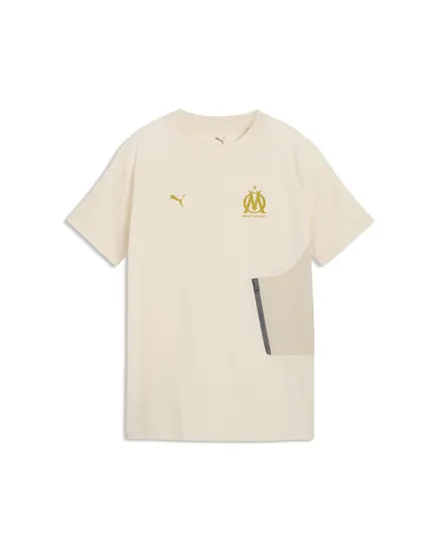 T-shirt de football Enfant OM PUMATECH POCKET TEE JR Beige