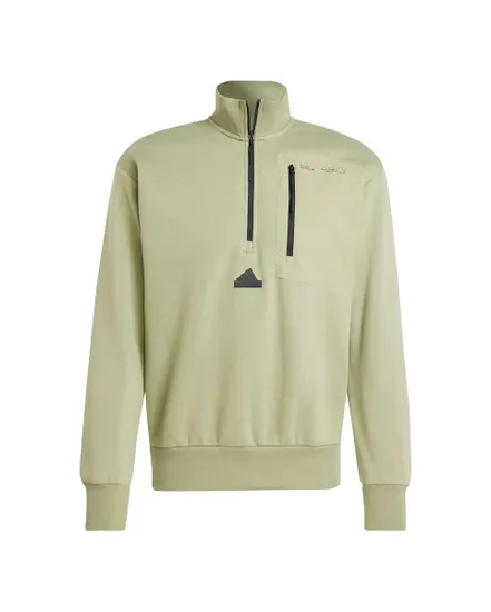 Sweat col zip Homme M CE FL HZ Vert