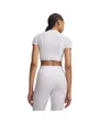 Haut Femme HEATGEAR ELITE CROP MCK SS Blanc