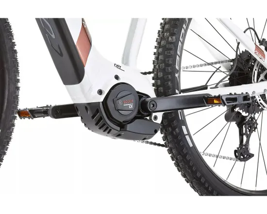 VTT électrique semi rigide Femme CAIRON S 8.0 TRAPEZE Blanc/Cuivre