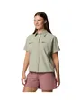 Chemise manches courtes Femme BOUNDLESS TREK SS BUTTON UP II Beige