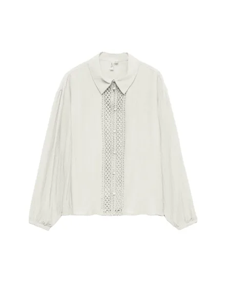 Chemisier Femme Vmitzel Manches Longues Tissé