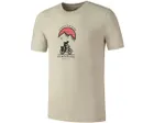 T-shirt manches courtes Homme YAMA BIKEPACKING Olive/Rouge