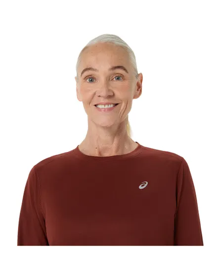 T-shirt manches longues Femme ASICS CORE LS TOP Bordeaux