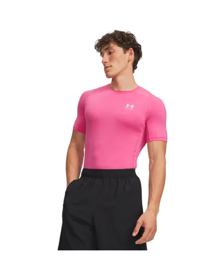 T-shirt Homme UA HG ARMOUR COMP SS Rose