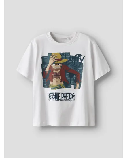 T-shirt Enfant NKMJOB ONEPIECE NREG SS TOP NOOS VDE Blanc