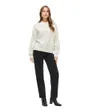 Pull col rond Femme VICHING CREW NECK L/S KNIT TOP NOOS Écru
